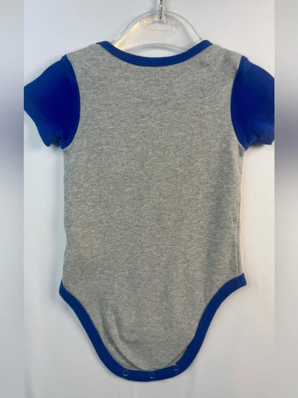 Genuine Merchandise Dodgers Grey & Blue Infant One-Piece Bodysuit